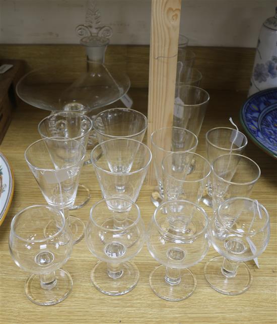 A collection of Glassworks London Ltd table glassware, tallest 28cm